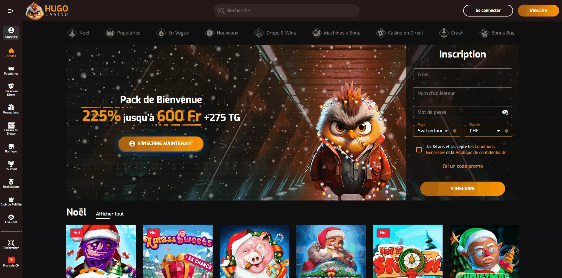Hugo Casino en ligne Casino en ligne Hugo